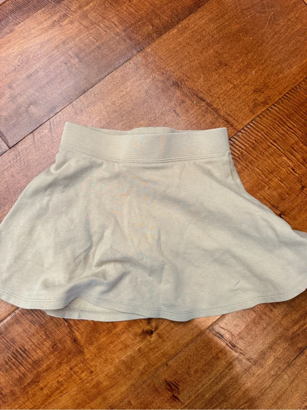 Gymboree Light Blue Polo and Khaki Skirt Set